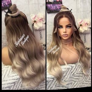 Human Hair Blended Lace Front Wig